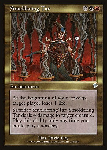 Smoldering Tar