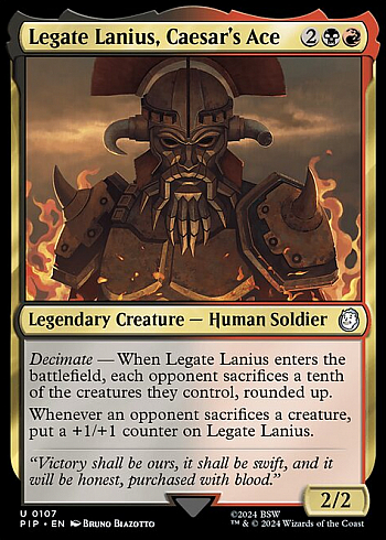 Legate Lanius, Caesar's Ace