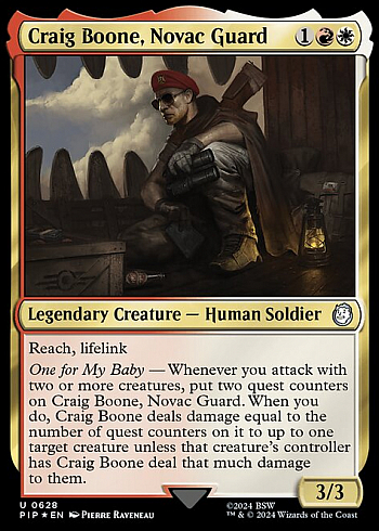 Craig Boone, Novac Guard