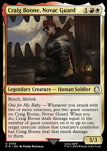 Craig Boone, Novac Guard