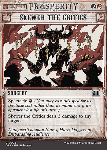 Skewer the Critics