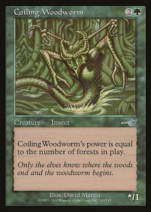 Coiling Woodworm