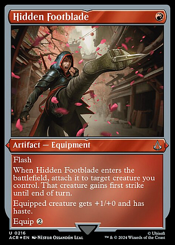 Hidden Footblade