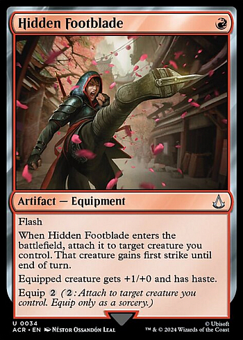 Hidden Footblade
