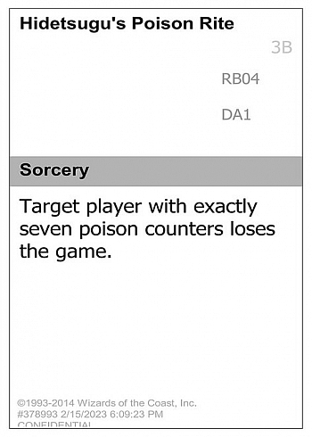 Hidetsugu's Poison Rite