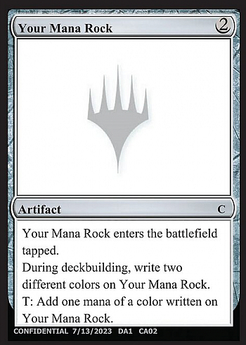 Your Mana Rock