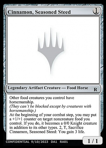 Cinnamon, Seasoned Steed