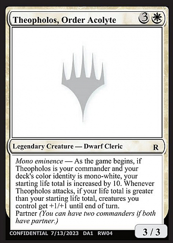 Theopholos, Order Acolyte