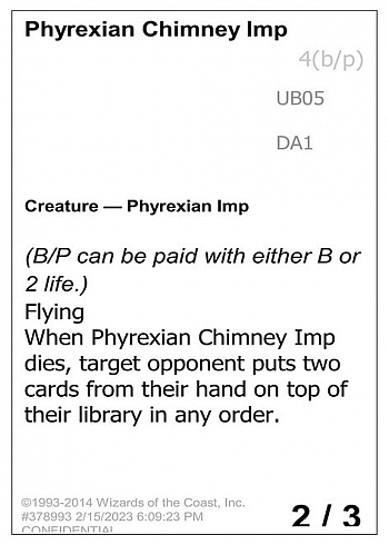 Phyrexian Chimney Imp