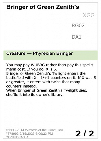 Bringer of Green Zenith's Twilight