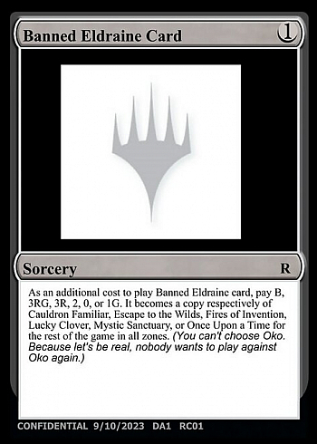 Banned Eldraine Card