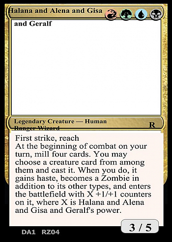 Halana and Alena and Gisa and Geralf