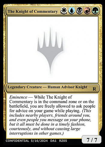 The Knight of Commentary