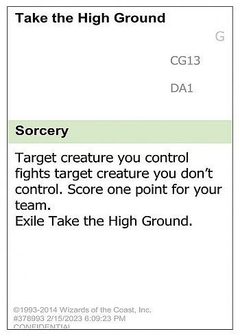 Take the High Ground