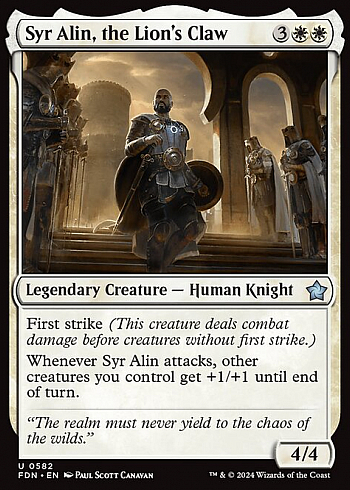 Syr Alin, the Lion's Claw
