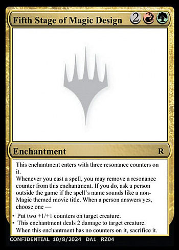 Fifth Stage of Magic Design