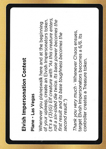 Elvish Impersonation Contest