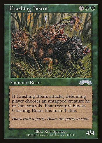 Crashing Boars