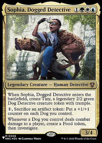 Sophia, Dogged Detective