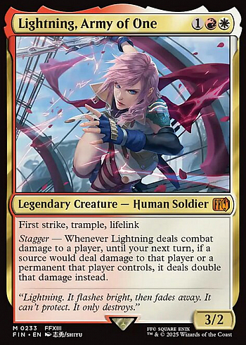 Lightning, Army of One