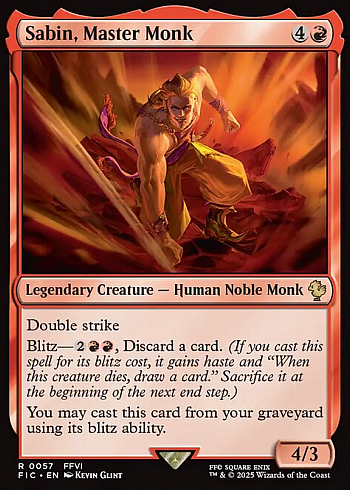 Sabin, Master Monk