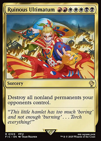 Ruinous Ultimatum