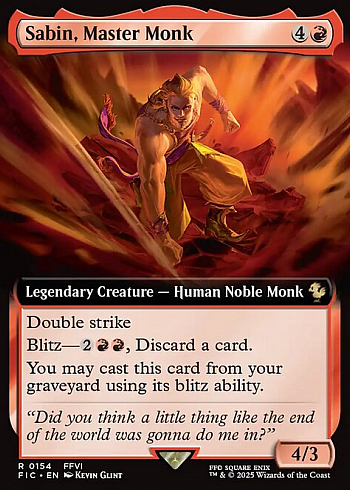 Sabin, Master Monk