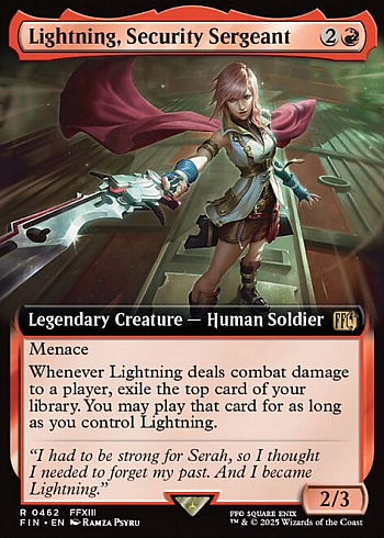 Lightning, Security Sergeant