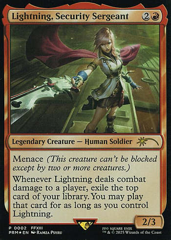 Lightning, Security Sergeant