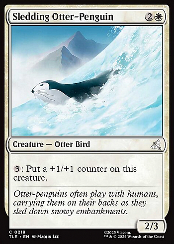 Sledding Otter-Penguin
