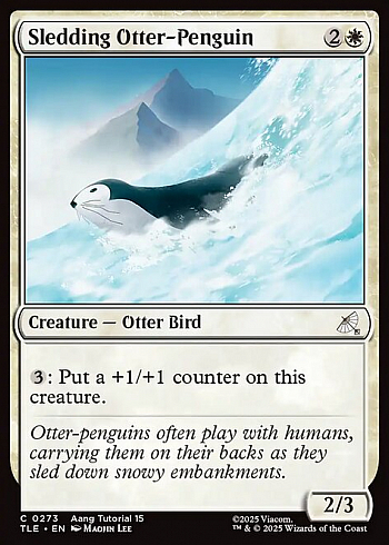 Sledding Otter-Penguin
