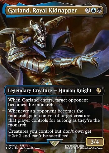 Garland, Royal Kidnapper