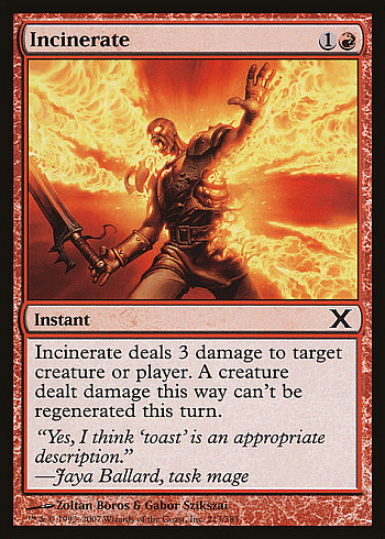 Incinerate