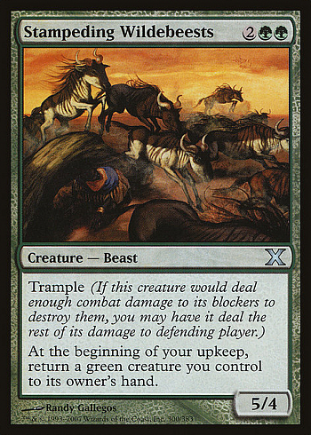 Stampeding Wildebeests
