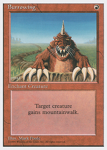 Burrowing