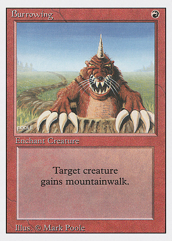 Burrowing