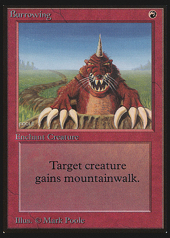 Burrowing