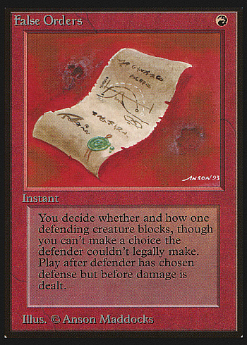 False Orders