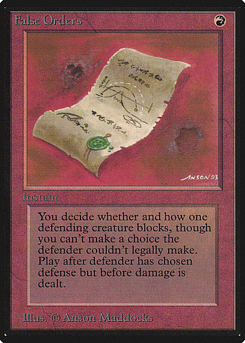 False Orders