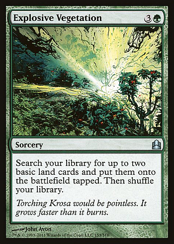 Explosive Vegetation
