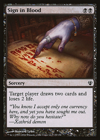 Sign in Blood