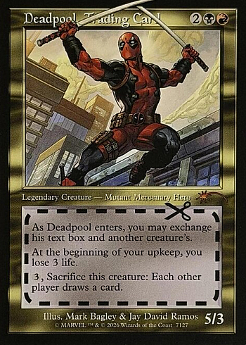 Deadpool, Trading Card
