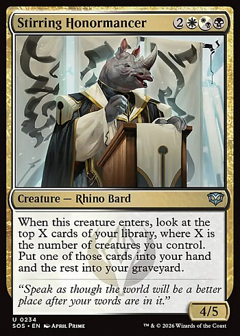 Stirring Honormancer