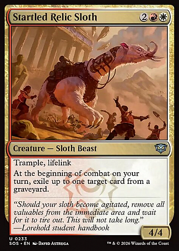 Startled Relic Sloth