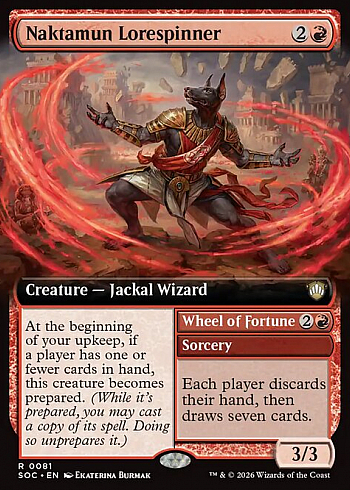 Naktamun Lorespinner // Wheel of Fortune