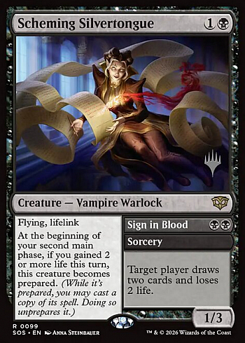 Scheming Silvertongue // Sign in Blood