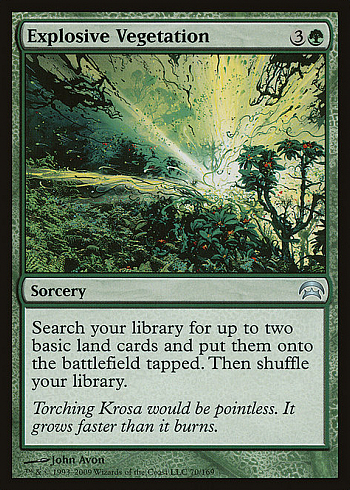 Explosive Vegetation