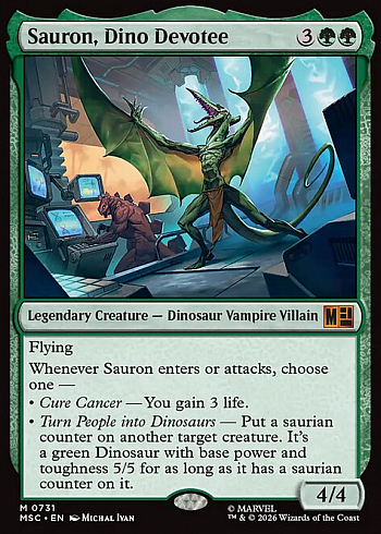 Sauron, Dino Devotee