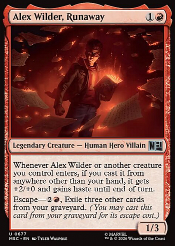 Alex Wilder, Runaway