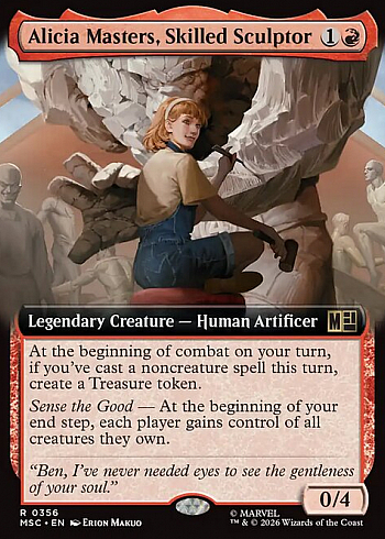 Alicia Masters, Skilled Sculptor